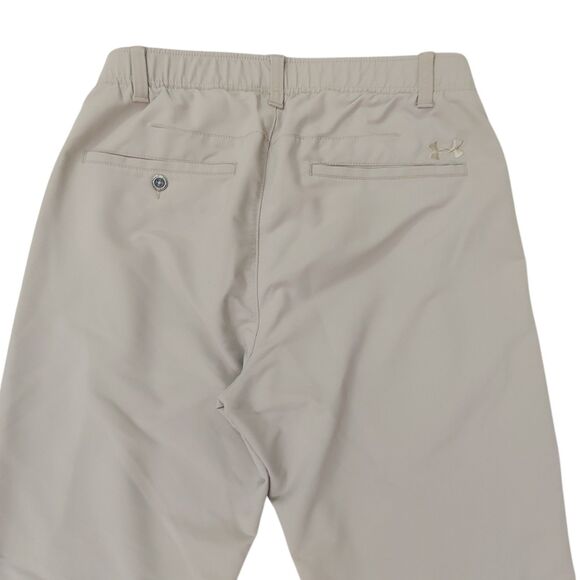 Under Armour Pants Mens 30x32 Beige Straight Leg Comfort Nylon Performance Golf - Picture 6 of 12